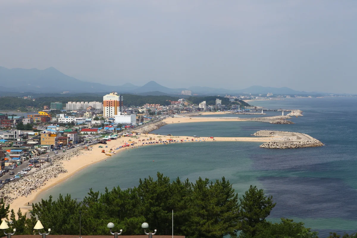 속초 해수욕장 - 동해안 여행